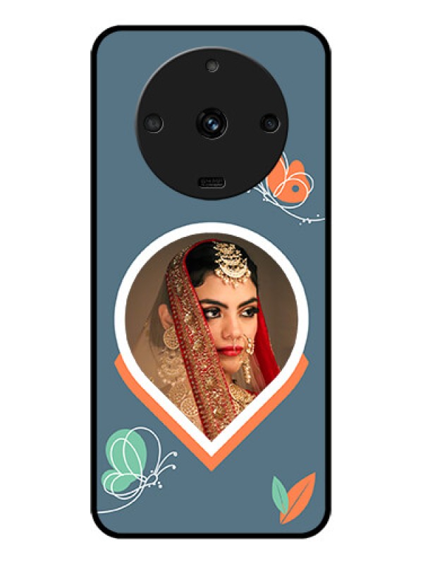 Custom Realme Narzo 60 5G Custom Glass Mobile Case - Droplet Butterflies Design