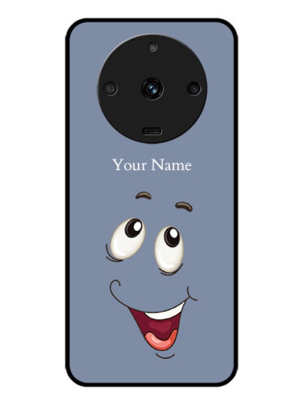 Custom Realme Narzo 60 5G Photo Printing on Glass Case - Laughing Cartoon Face Design