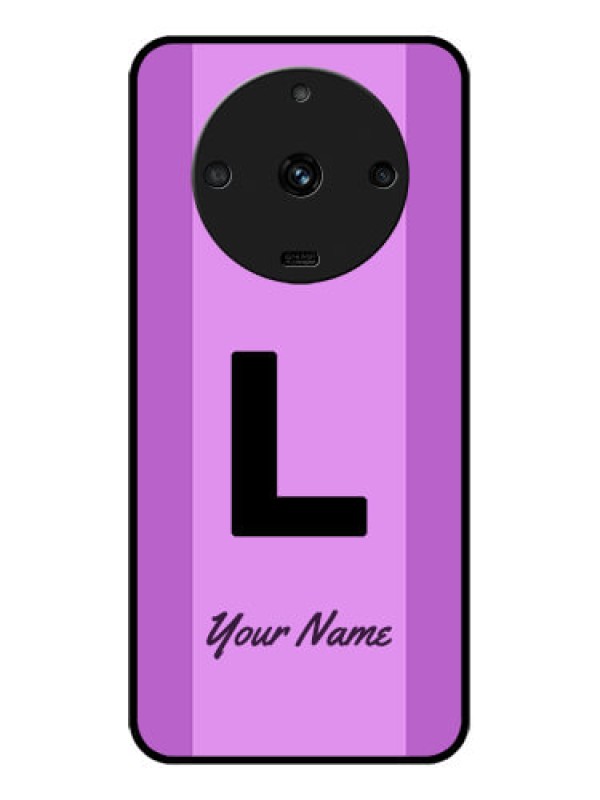 Custom Realme Narzo 60 5G Custom Glass Phone Case - Tricolor custom text Design