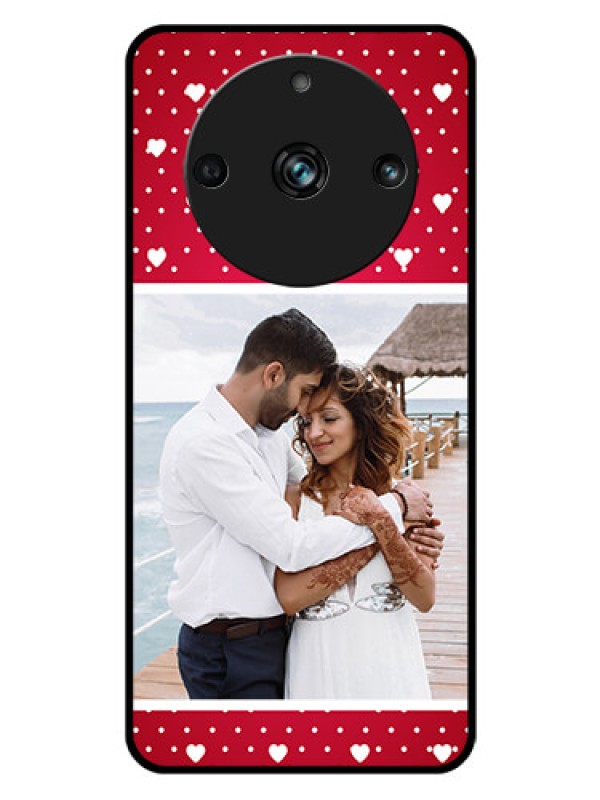Custom Realme Narzo 60 Pro 5G Photo Printing on Glass Case - Hearts Mobile Case Design