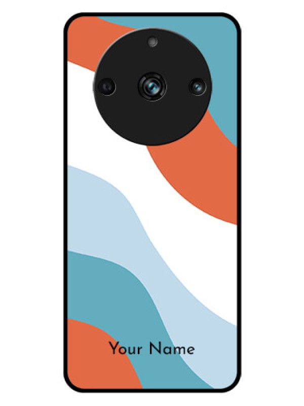 Custom Narzo 60 Pro 5G Custom Glass Mobile Case - coloured Waves Design