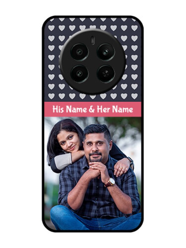 Custom Realme Narzo 70 5G Custom Glass Phone Case - Love Symbols Design
