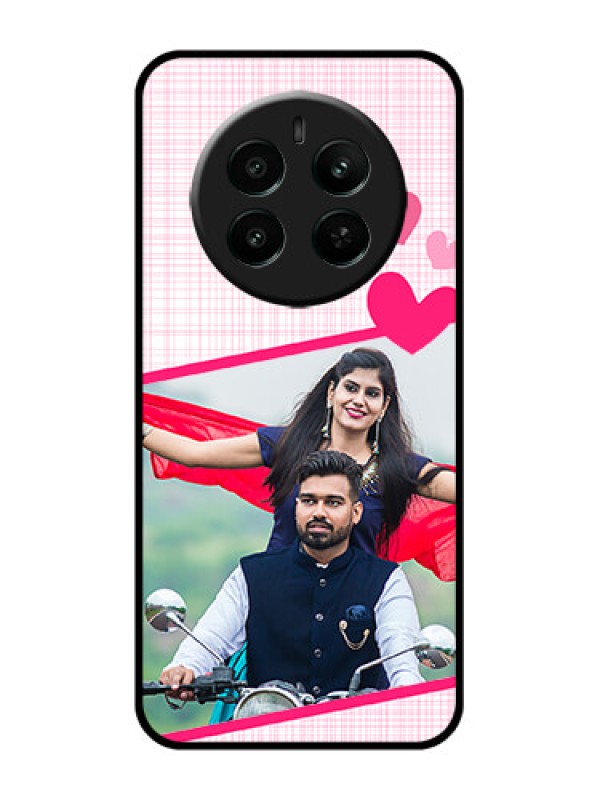 Custom Realme Narzo 70 5G Custom Glass Phone Case - Love Shape Heart Design
