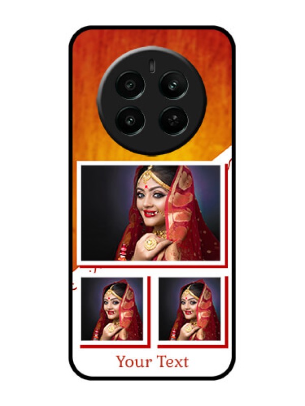 Custom Realme Narzo 70 5G Custom Glass Phone Case - Wedding Memories Design