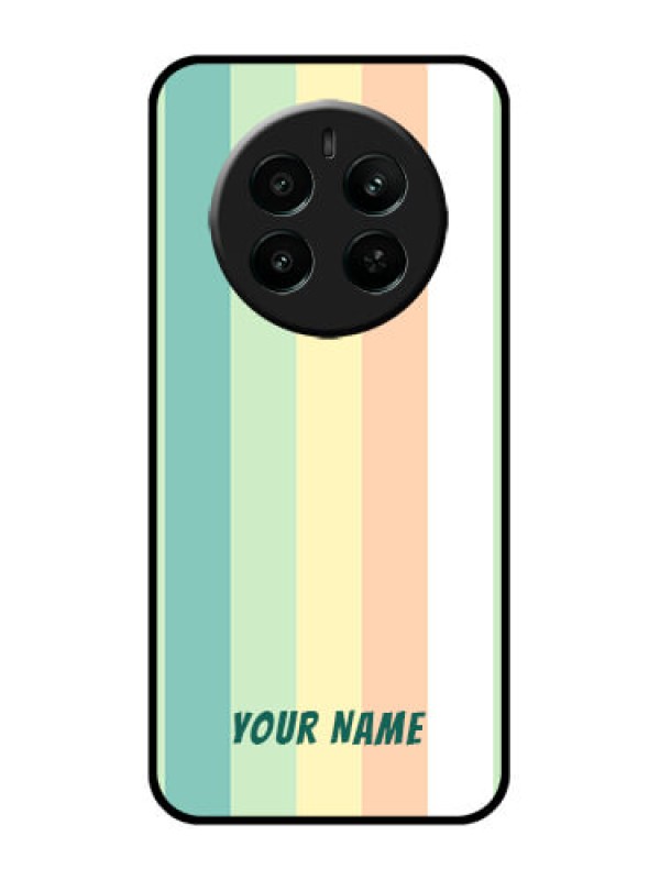 Custom Realme Narzo 70 5G Custom Glass Phone Case - Multi - Colour Stripes Design