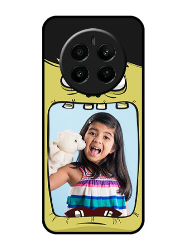Custom Narzo 70 Pro 5G Custom Glass Phone Case - Cartoon Monster Back Case Design