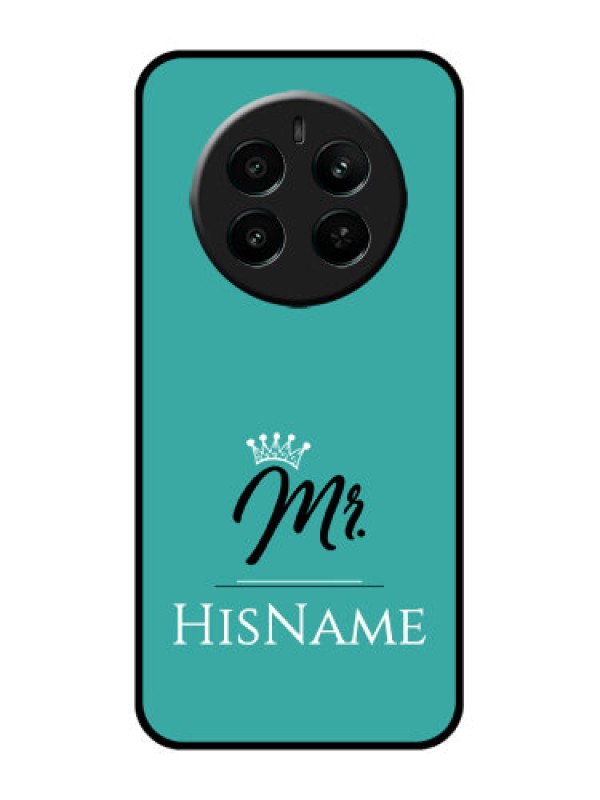 Custom Narzo 70 Pro 5G Custom Glass Phone Case - Mr With Name Design