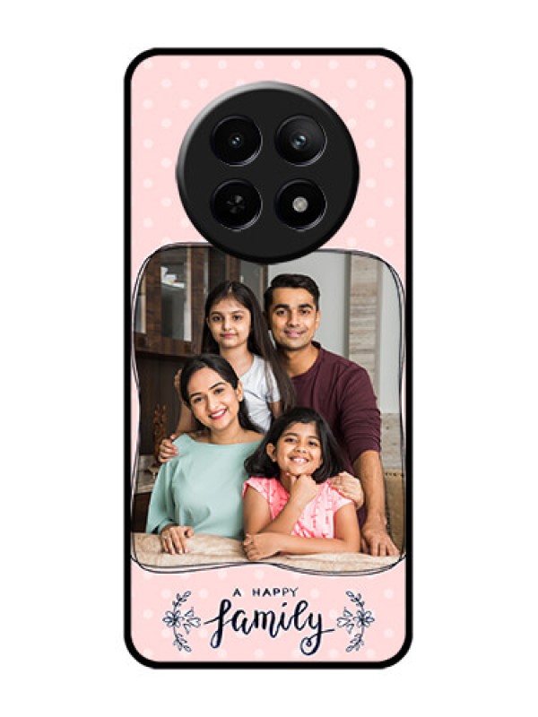 Custom Realme Narzo 70X 5G Custom Glass Phone Case - Family With Dots Design