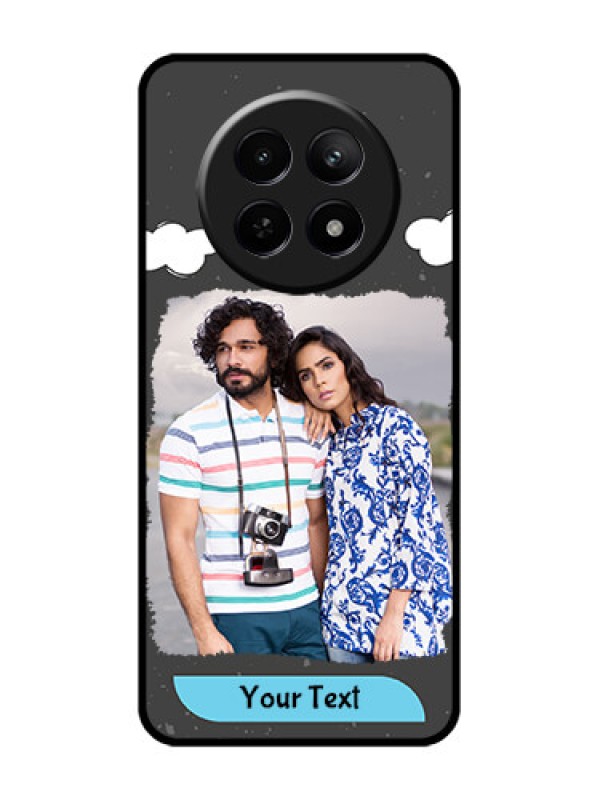 Custom Realme Narzo 70X 5G Custom Glass Phone Case - Splashes With Love Doodles Design