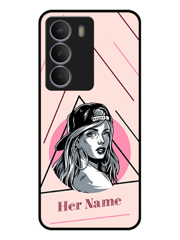 Custom Realme Narzo 80 Lite Custom Glass Phone Case - Rockstar Girl Design