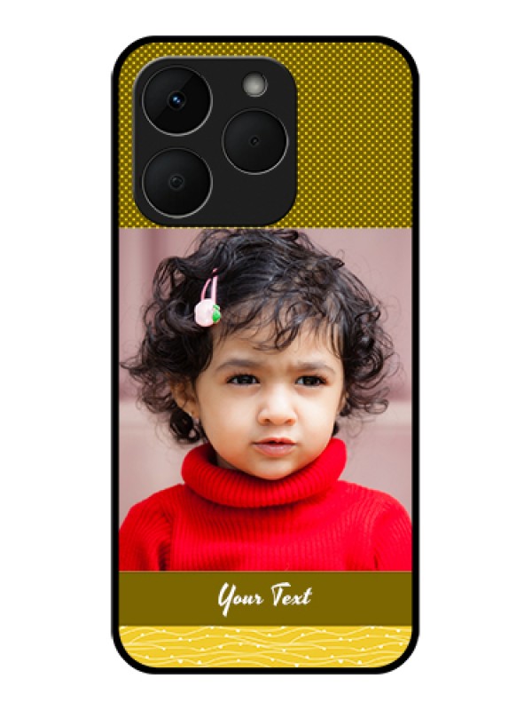 Custom Realme Narzo 90 5G Custom Glass Phone Case - Simple Green Color Design