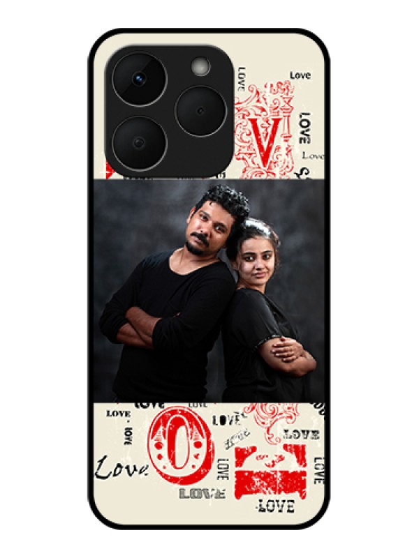 Custom Realme Narzo 90 5G Custom Glass Phone Case - Trendy Love Design Case