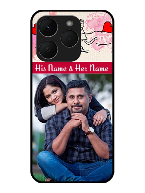 Custom Realme Narzo 90 5G Custom Glass Phone Case - You And Me Case Design