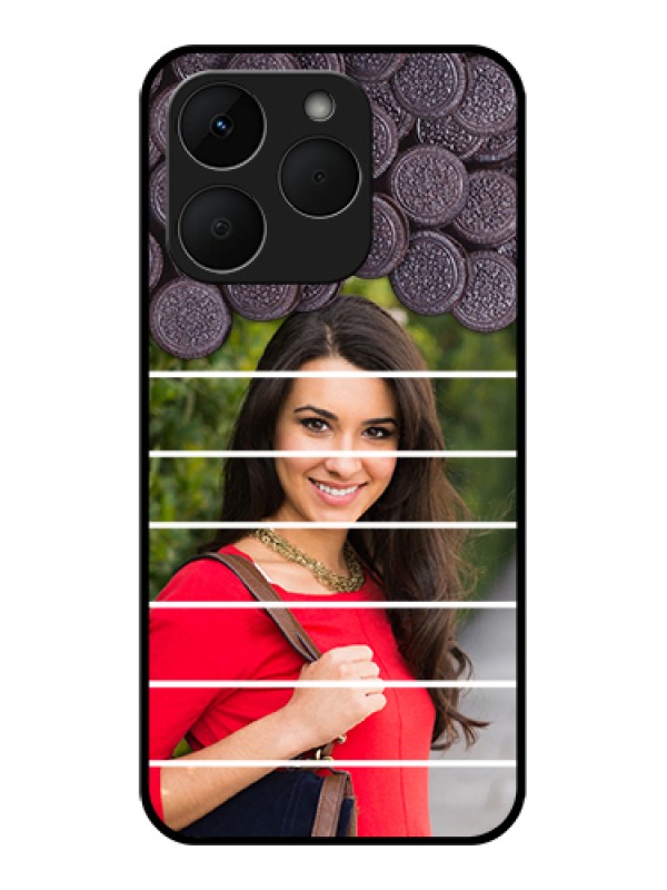 Custom Realme Narzo 90 5G Custom Glass Phone Case - With Oreo Biscuit Design