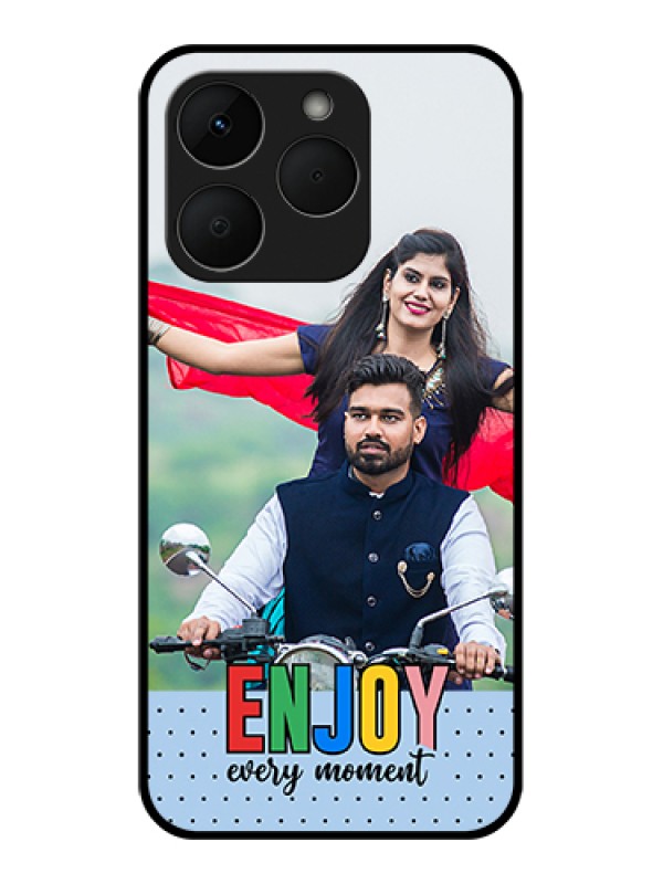 Custom Realme Narzo 90 5G Custom Glass Phone Case - Enjoy Every Moment Design