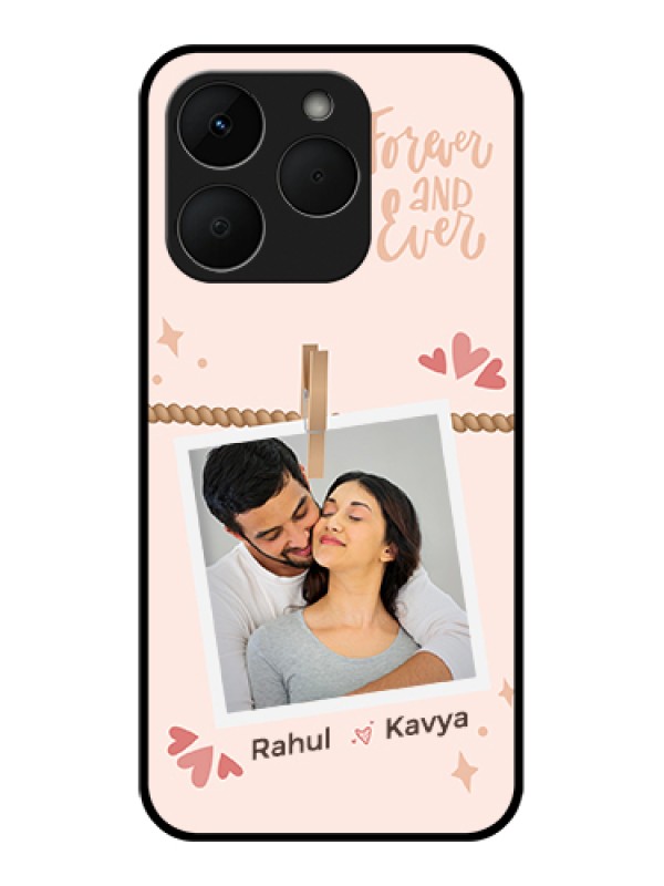 Custom Realme Narzo 90 5G Custom Glass Phone Case - Forever And Ever Love Design