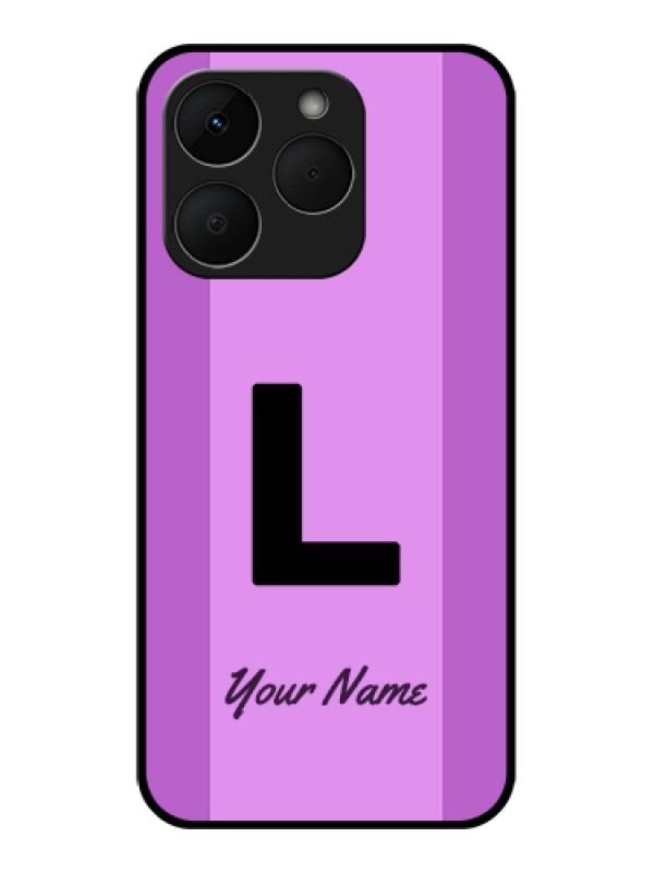 Custom Realme Narzo 90 5G Custom Glass Phone Case - Tricolor Custom Text Design