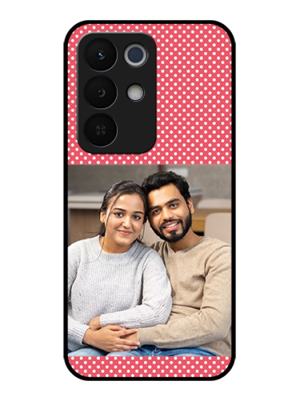 Custom Realme Narzo 90X 5G Custom Glass Phone Case - White Dotted Design