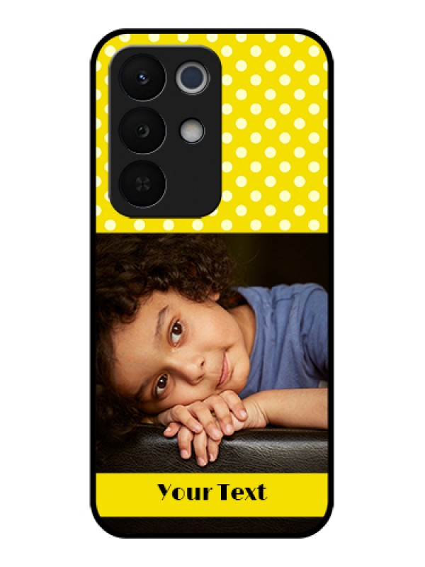 Custom Realme Narzo 90X 5G Custom Glass Phone Case - Bright Yellow Case Design