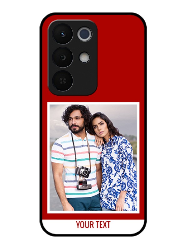 Custom Realme Narzo 90X 5G Custom Glass Phone Case - Red Color Design