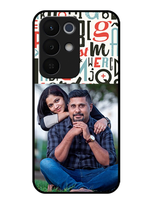 Custom Realme Narzo 90X 5G Custom Glass Phone Case - Alphabet Design