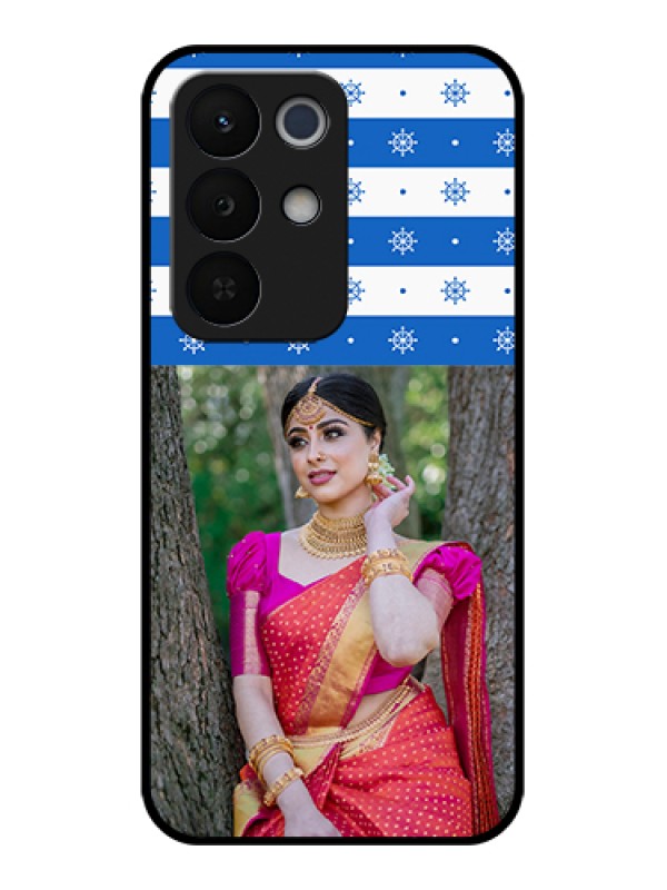 Custom Realme Narzo 90X 5G Custom Glass Phone Case - Snow Pattern Design