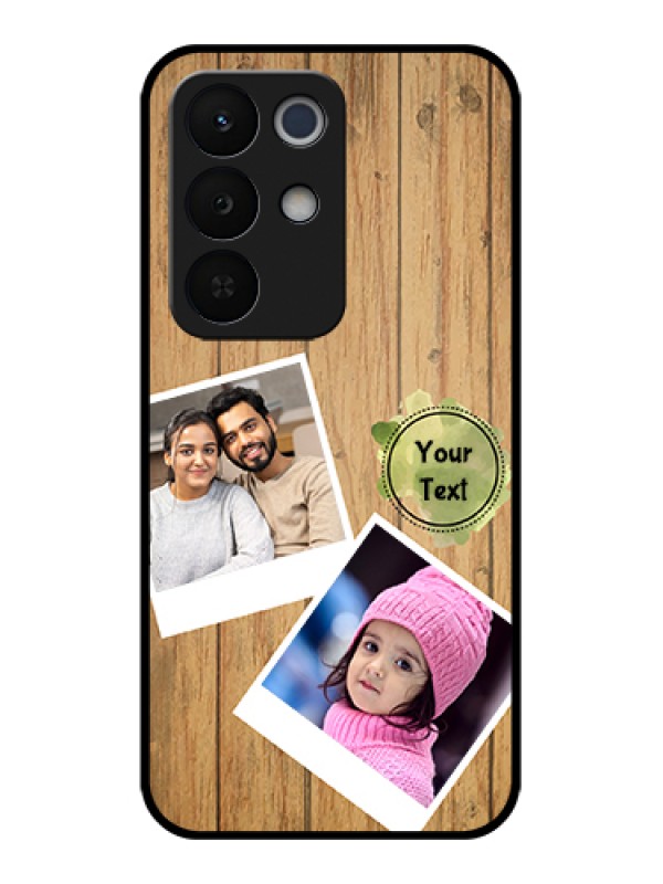 Custom Realme Narzo 90X 5G Custom Glass Phone Case - Wooden Texture Design