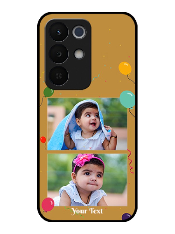 Custom Realme Narzo 90X 5G Custom Glass Phone Case - Image Holder With Birthday Celebrations Design