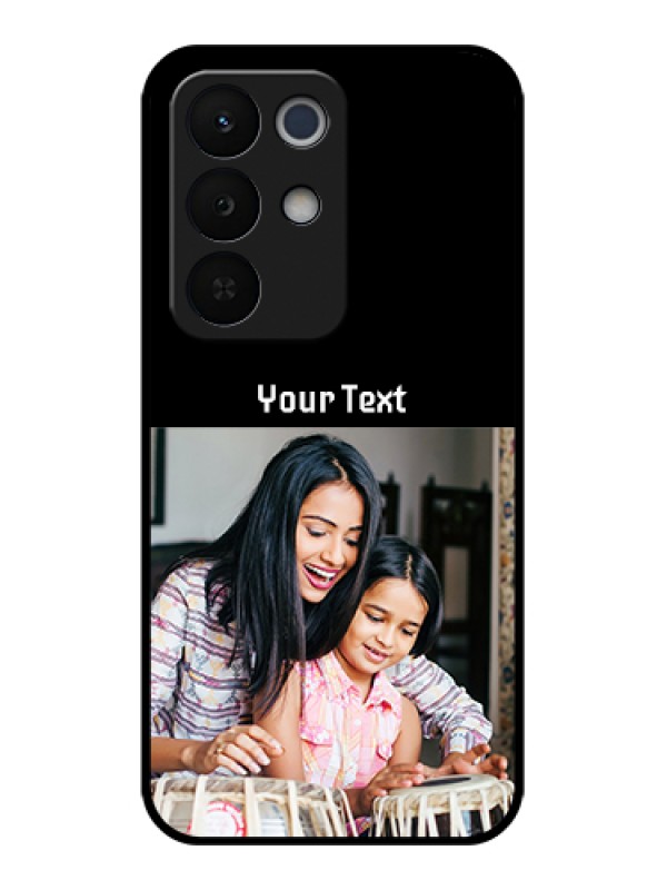 Custom Realme Narzo 90X 5G Custom Glass Phone Case - Photo With Name Design