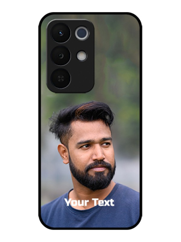 Custom Realme Narzo 90X 5G Custom Glass Phone Case - Photo With Text Design