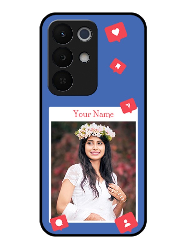 Custom Realme Narzo 90X 5G Custom Glass Phone Case - Like Share And Comment Design