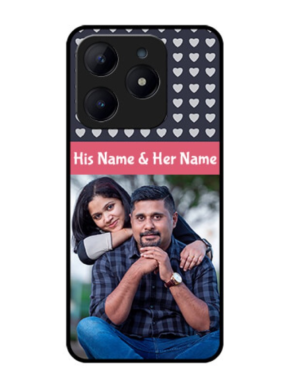 Custom Realme Narzo N63 Custom Glass Phone CaseLove Symbols Design