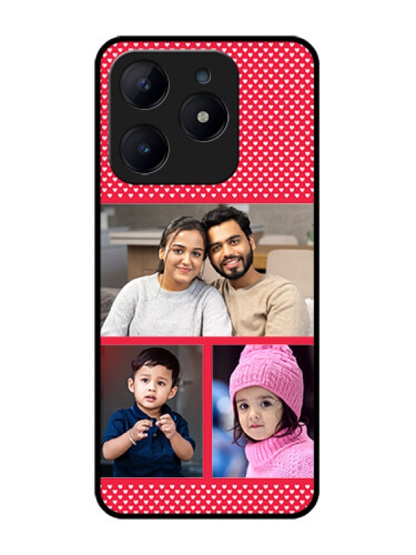 Custom Realme Narzo N63 Custom Glass Phone CaseBulk Photo Upload Design