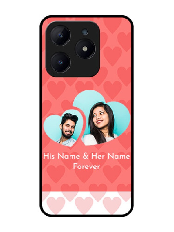 Custom Realme Narzo N63 Custom Glass Phone CaseCouple Pic Upload Design