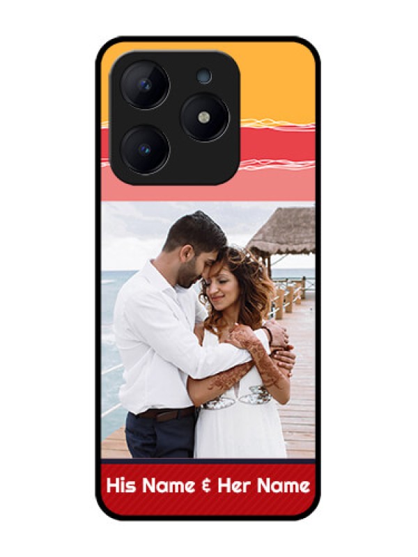 Custom Realme Narzo N63 Custom Glass Phone CaseColorful Case Design