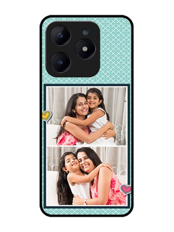 Custom Realme Narzo N63 Custom Glass Phone Case2 Image Holder With Pattern Design