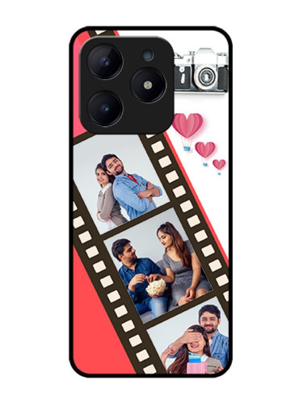 Custom Realme Narzo N63 Custom Glass Phone Case3 Image Holder With Film Reel