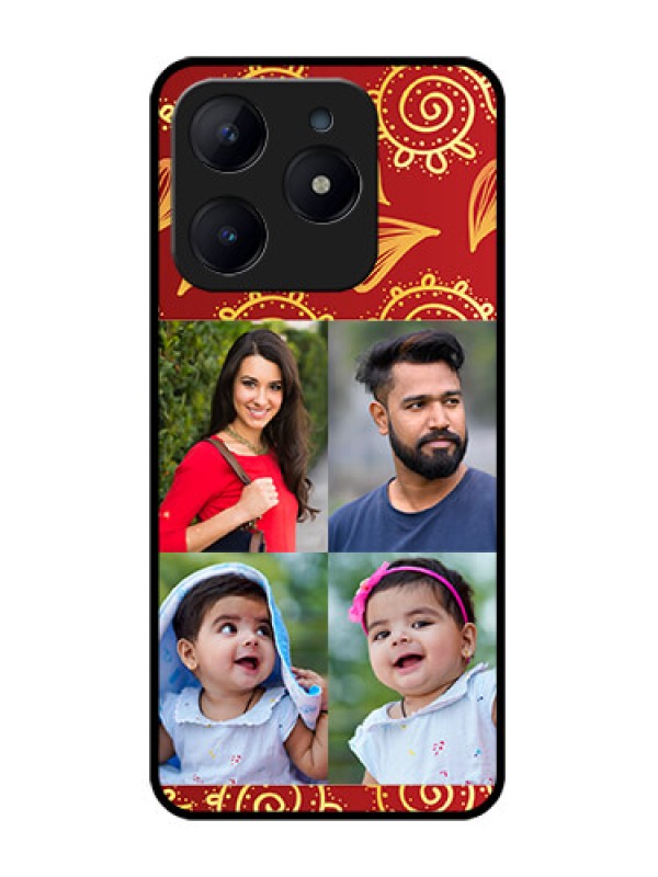 Custom Realme Narzo N63 Custom Glass Phone Case4 Image Traditional Design