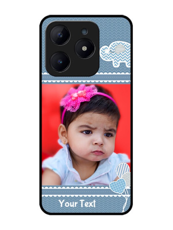 Custom Realme Narzo N63 Custom Glass Phone CaseWith Kids Pattern Design