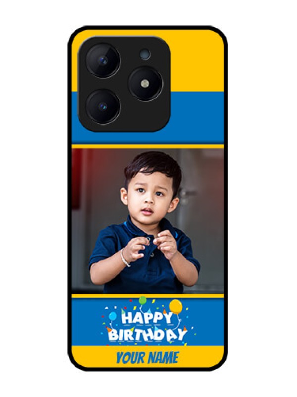Custom Realme Narzo N63 Custom Glass Phone CaseBirthday Wishes Design
