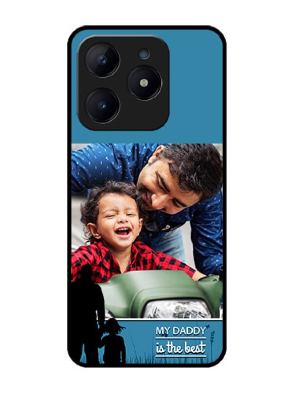 Custom Realme Narzo N63 Custom Glass Phone CaseBest Dad Design