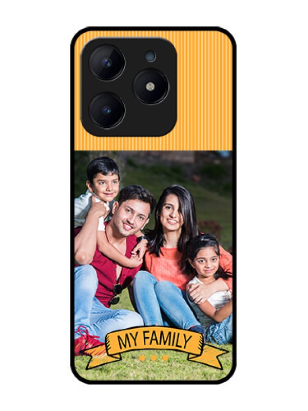 Custom Realme Narzo N63 Custom Glass Phone CaseMy Family Design