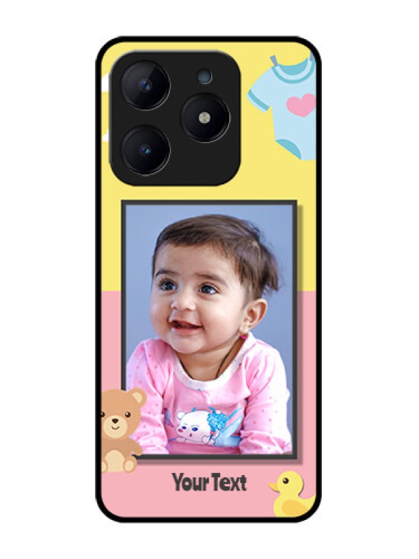 Custom Realme Narzo N63 Custom Glass Phone CaseKids 2 Color Design