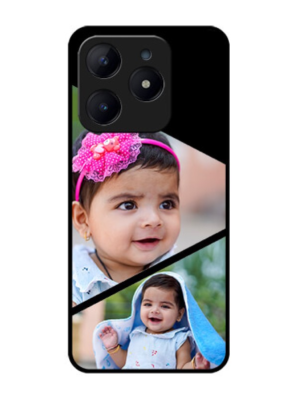 Custom Realme Narzo N63 Custom Glass Phone CaseSemi Cut Design