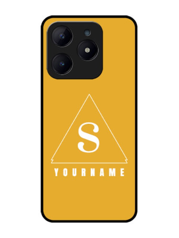 Custom Realme Narzo N63 Custom Glass Phone CaseSimple Triangle Design