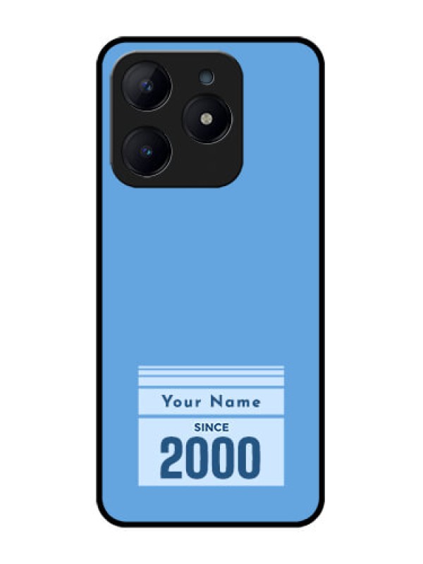 Custom Realme Narzo N63 Custom Glass Phone CaseCustom Year Of Birth Design