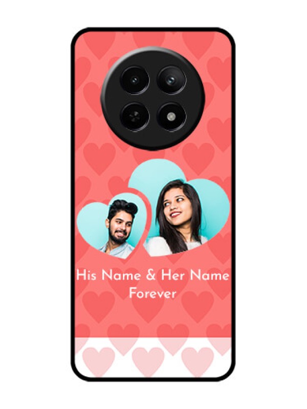 Custom Realme Narzo N65 5G Custom Glass Phone Case - Couple Pic Upload Design