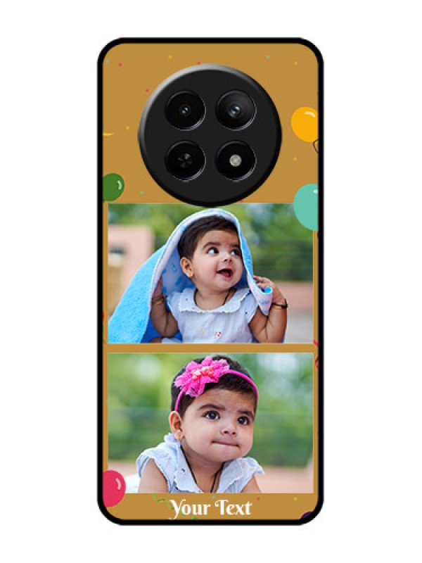 Custom Realme Narzo N65 5G Custom Glass Phone Case - Image Holder With Birthday Celebrations Design