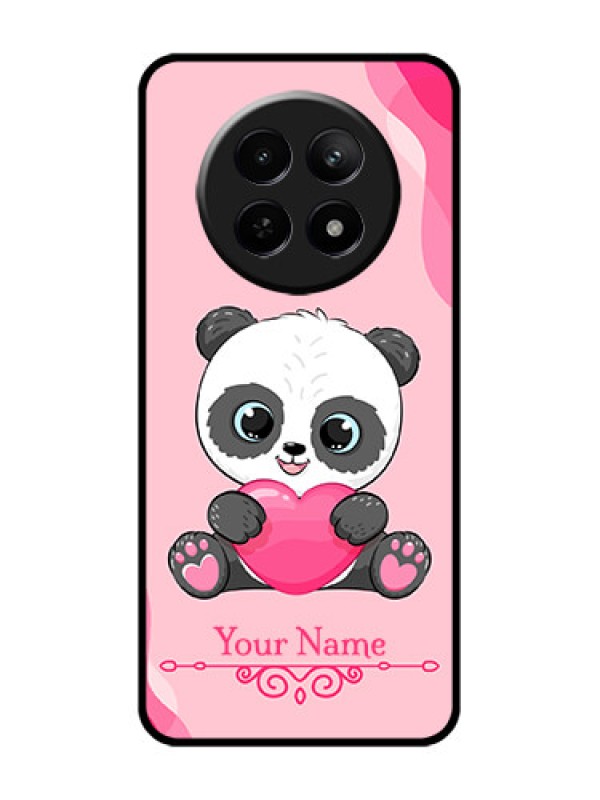 Custom Realme Narzo N65 5G Custom Glass Phone Case - Cute Panda Design