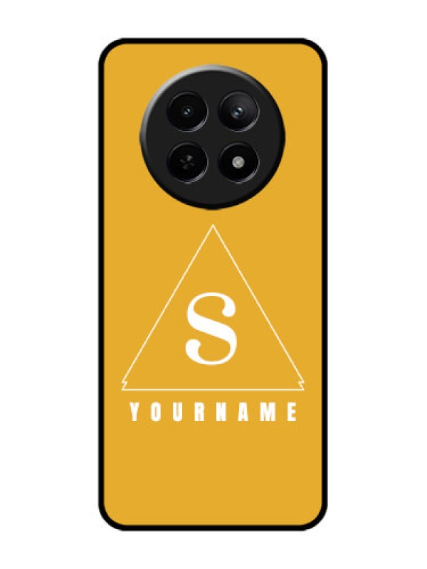 Custom Realme Narzo N65 5G Custom Glass Phone Case - Simple Triangle Design